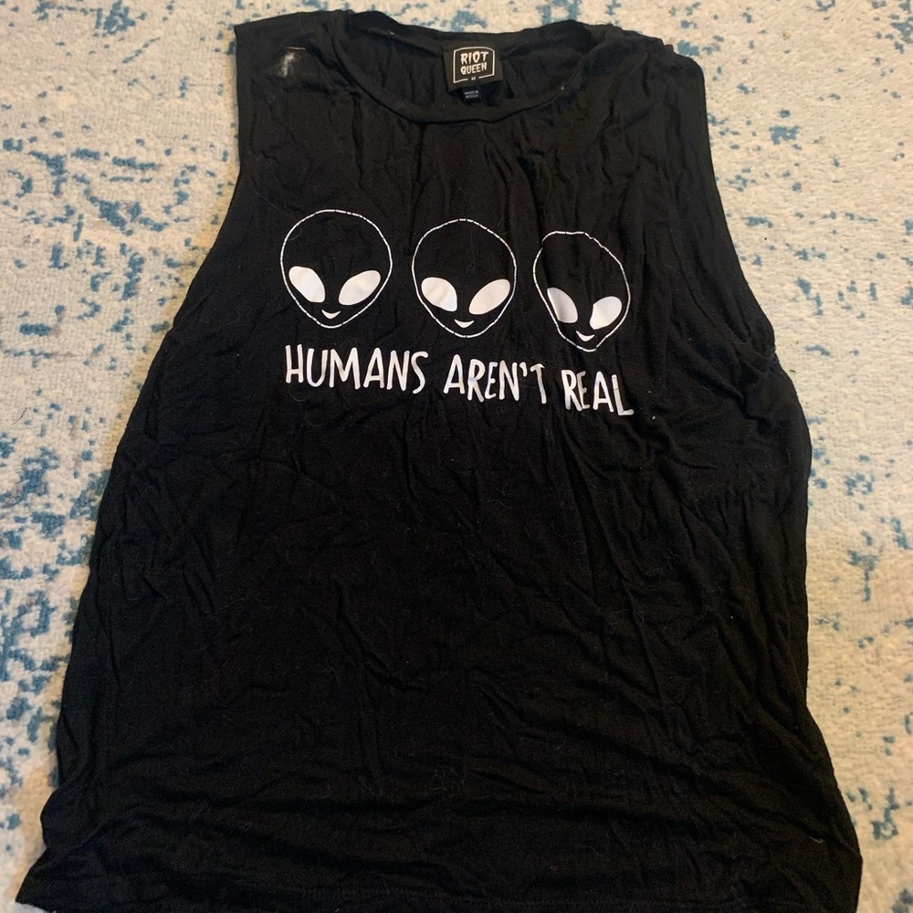 Humans aren’t real tank top